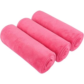 PGlife 3Pack Gym Towels Fast Drying & Super Absorbent Microfiber Towels Workout Sweat Towels for Sports,Fitness,Yoga,Camping 40X80cm Pink