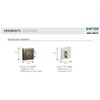Emtek Hardware Deadbolt, Single Cylinder, Square, Solid Brass, Modern Style,
