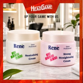 Rene [BUNDLE DEAL]Rene Hair Strong Straightening & Neutralizer Cream (500mlx2)