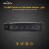 Partsam 5Pcs 3.8" Thin Amber 6 LED Side Marker Clearance
