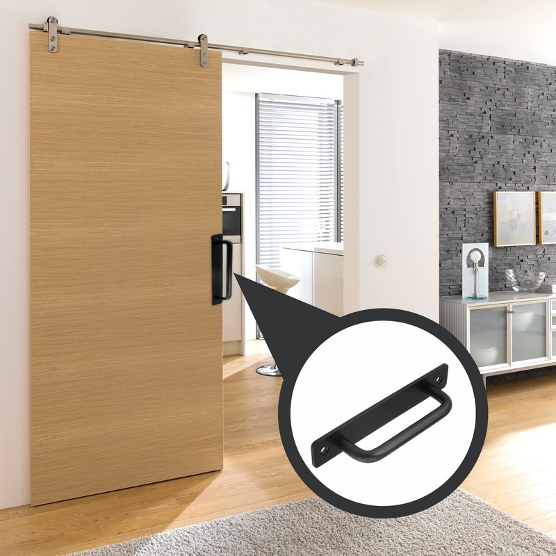 Cionyce 2 Pack Barn Door Pulls 5 inch Garage Handles