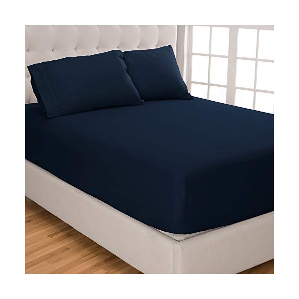 Bare Home Fitted Sheet + Pillowcase Set - Premium 1800