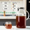 Karafu Glass Pitcher with Lid, 100 Ounces Wide Mouth Heat