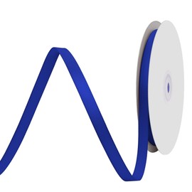 BVIEAKD 10mm x 45m Cobalt Blue Grosgrain Ribbon Cobalt Blue Ribbon for Gift Wrapping Very Suitable for Weddings Decoration Bouquet Arts Craft Sewing Hair Bow Invitation