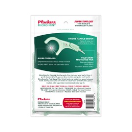 Plackers Micro Mint Dental Flossers, 90 Count, Pack of 6