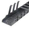 Zeberoxyz 18x37mm Drag Chain Length 1Meter Inside Open Type Black