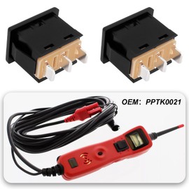 EMSea 2pcs Rocker Switches Replacement 6A 250VAC / 10A 125VAC Switch Part PPTK0021 Compatible with Power Probe PP3 PP3S PP3Z PP4