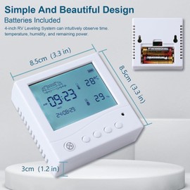 LUGVFHS Wireless RV Leveling System,Camper Leveling System,Travel Trailer Leveling System,Compatible with LevelMate PRO Leveling System,App Enabled,Easy Install