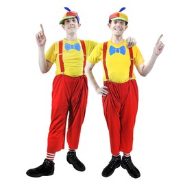 The Dragons Den Adults Traditional Tweedle Dee Tweedle Dum World Book Day Fancy Dress Costume [L-XL]