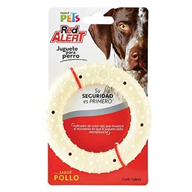 Fancy Pets Red Alert Juguete Rojo Forma Aro con Sabor a Pollo para Perro