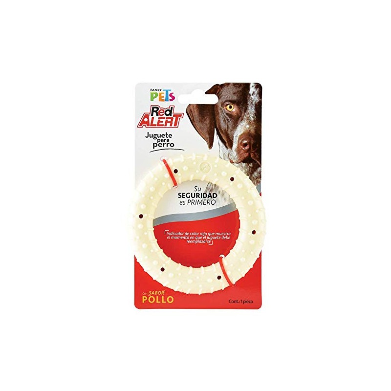 Fancy Pets Red Alert Juguete Rojo Forma Aro con Sabor