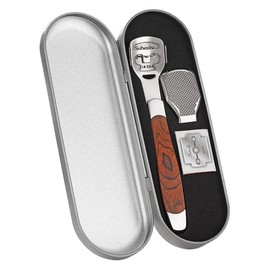 Stainless Steel Callus Remover with Wood Effect with 10 Replacement Blades
