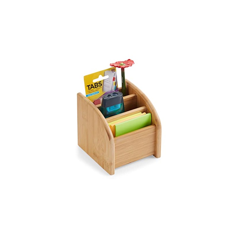 Kozy Kitchen Bamboo Mini Desk Organizer, 3-Tier Office & Vanity