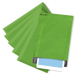 Medium Poly Mailers 9x12, Solid Green Shipping Bags - Tear And Puncture Free Poly Bags - Water Resistant Mailing Bags - Packaging Bags For Small Business - 100 Count