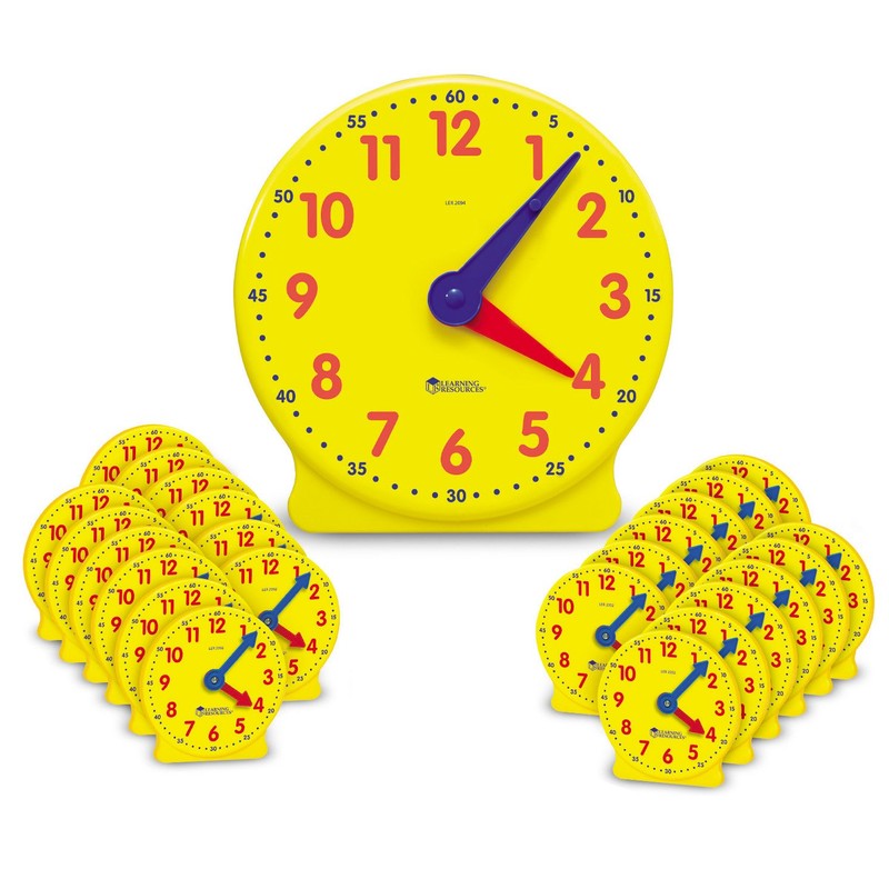 Learning Resources Classroom Clock Kit - Preschool Must Have, Teaching