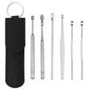 6-Piece Earwax Removal Tool Kit Black 4ea