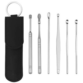 6-Piece Earwax Removal Tool Kit Black 4ea