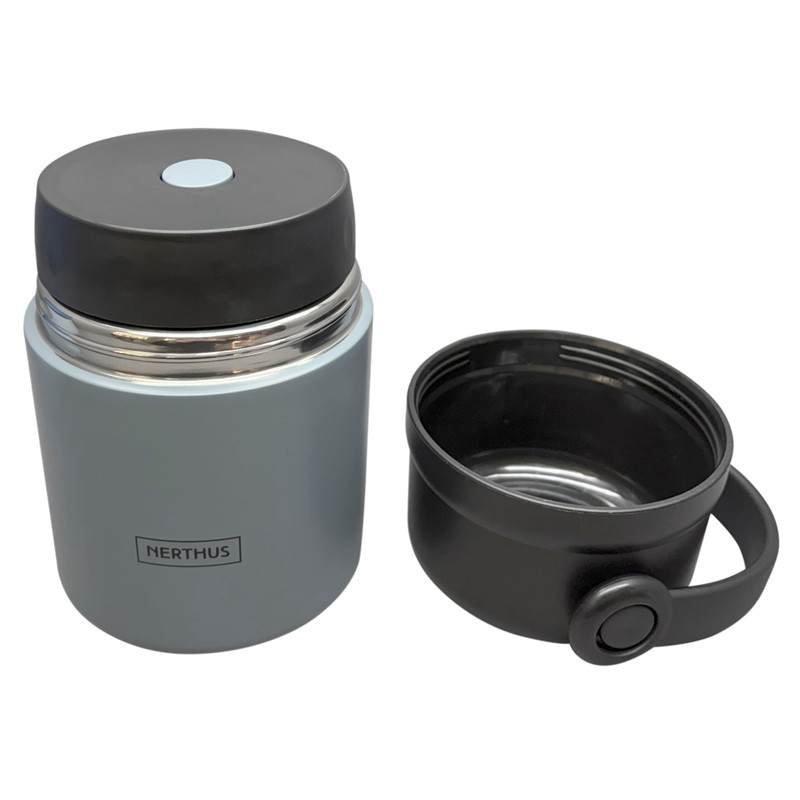 Nerthus FIH 1462 thermos solidi 650 ml acciaio inox doppia
