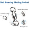 AMYSPORTS Ball Bearing Swivels Connector High Strength Stainless Steel Solid