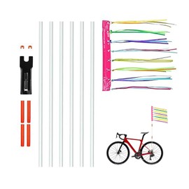 6ft Adjustable Bicycle Safety Flag,Waterproof,Tear-Resistant Reflective Material For Improved Visibility, Suitable For Bicycles,Wheelchairs Etc (Bright Colours)