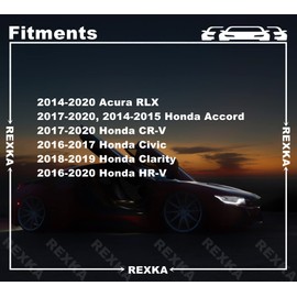 Rexka 25pcs Splash Shield Rertainer Clip 91505-TY2-003 for Honda Acura Accord, Civic, Clarity, CR-V, HR-V, MDX, Odyssey, RLX, TLX