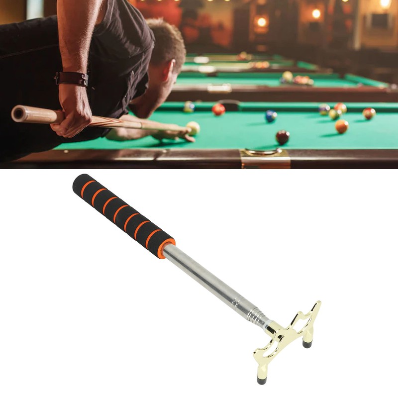Billiard Cue and Bridge Set Stainless Steel Anti Slip Sponge