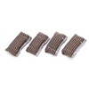 4Pcs Cue Shaft Burnishers Snooker Billiard Pool Cloth Towel Slicker