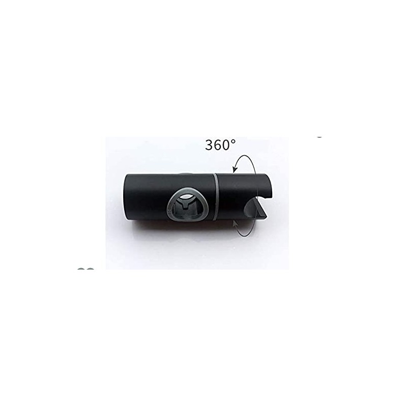Housler Mat Black Shower Head Slider Holder Bracket (22 mm