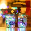 Solar Mason Jar Lid Light(Handle/Fairy Sticker Included),6 Pack 30Led String