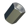 M5 Sechskant-Kupplungsmuttern aus Edelstahl (15mm 8mm), Rostfreier Stahl Langer Stab