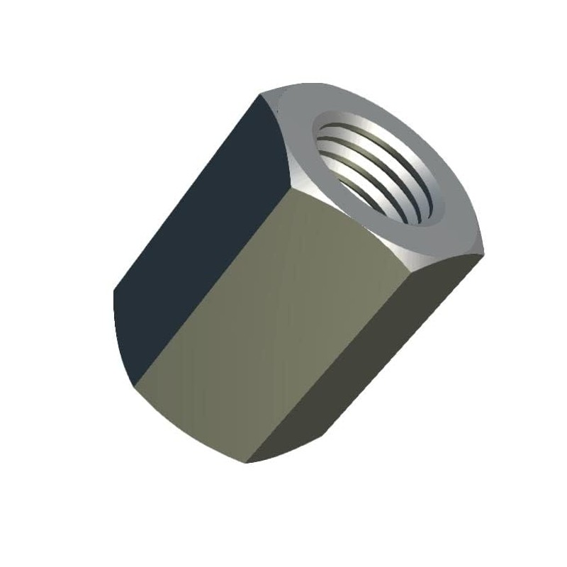 M5 Sechskant-Kupplungsmuttern aus Edelstahl (15mm 8mm), Rostfreier Stahl Langer Stab