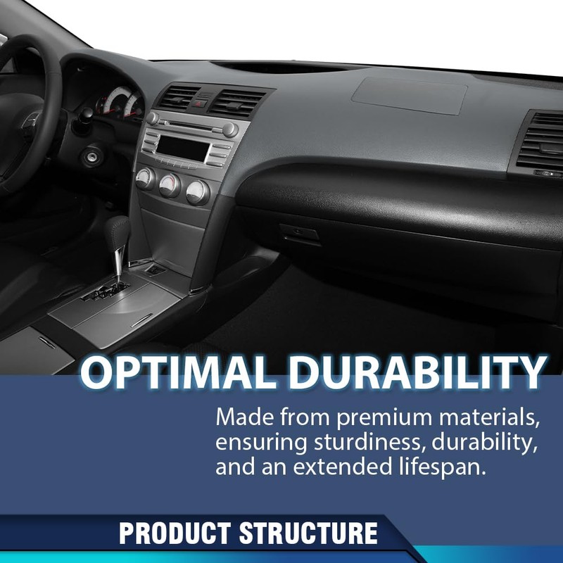 PIT66 Dashboard Dash Cover Compatible with Toyota Camry 2007-2011 Gray