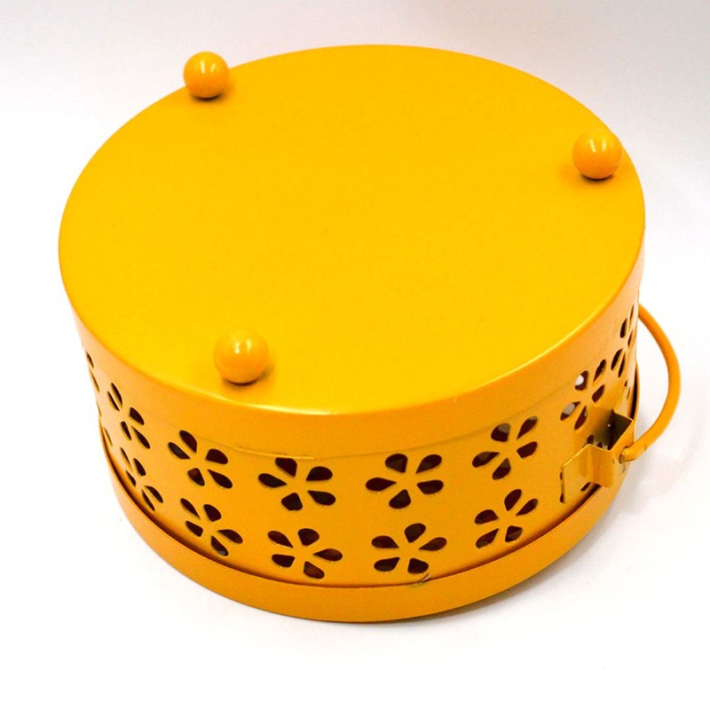 Millya Mosquito Coil Holder with Cover Classical Metal Anti-scald Hollow