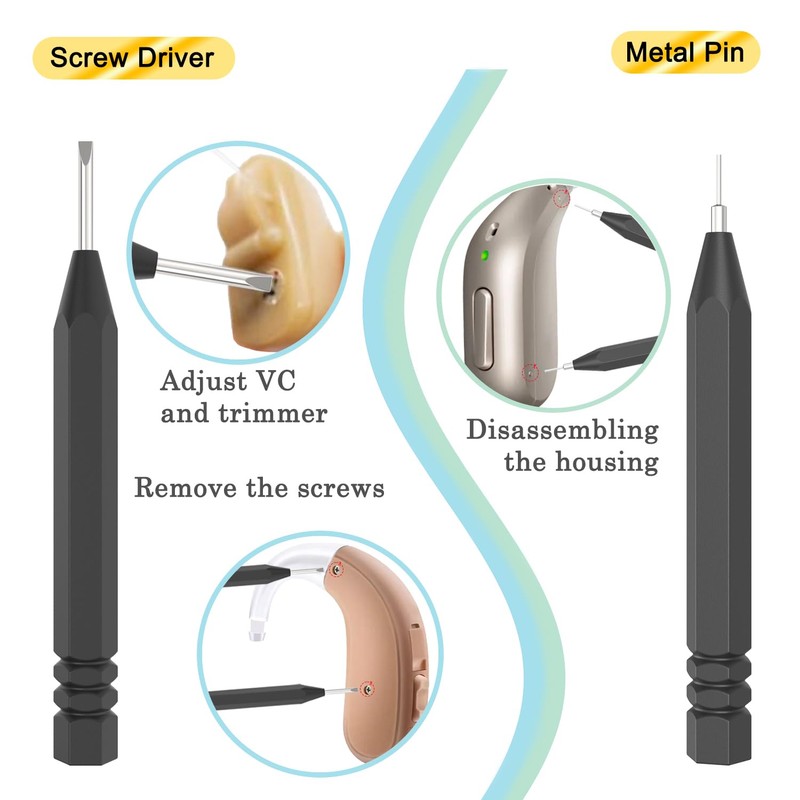 6 Pieces Hearing Aid Cleaning Kits, Hearing Aid Cleaning Brushes