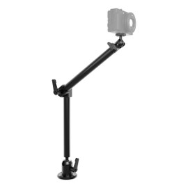 ARKON Mounts Heavy-Duty Drill-Base Camera Mount with 22" Arm | Universal Camera Fit | Strong Drill Base | 22" Adjustable Solid Arm | Compatible with Small and Medium Cameras, CCTV, Dashcams and More