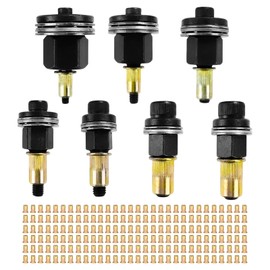 7 Piece Rivet Nut Pliers Set, Rivet Nuts, Rivet Nuts, Rivet Set for M3, M4, M5, M6, M8, M10, M12 Rivet Nut Tool, Manual Riveting Machine, Riveter Kit (with 210 Pieces Nuts)