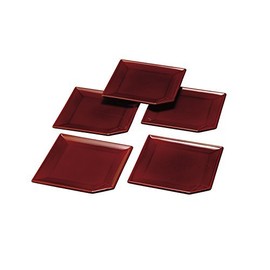 Yamaga Lacquerware Shop Meigai Plate, Shunkei Lacquerware (5 Disc Set), Kishu Coloring Book