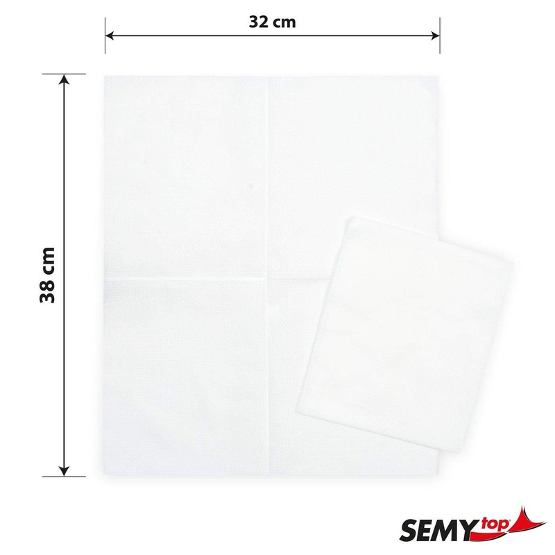 Semy Top Spezial-Putztuch in Spenderbox, weiß, 32 x 38 cm,