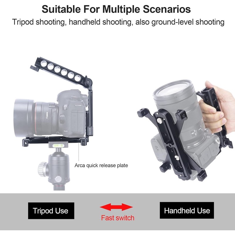 NICEYRIG Camera Hand Grip Set with Side Mounts, Quick Release