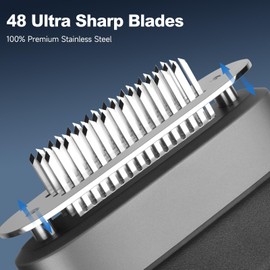 CheerKeep Stainless Steel Meat Tenderizer, Heavy Duty 48-Blade Design, Ergonomic Handle for Easy Grip, Perfect for Steaks, Chicken, and More, Essential Kitchen Tool for Home Cooking