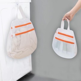 Nicola Mesh Laundry Bags 2pcs Travel Laundry Bag, Portable Hanging Laundry Bag, 30cm x 30cm Small Wash Bag for Washing Machine, Traveling, Camping (30cm x 30cm)