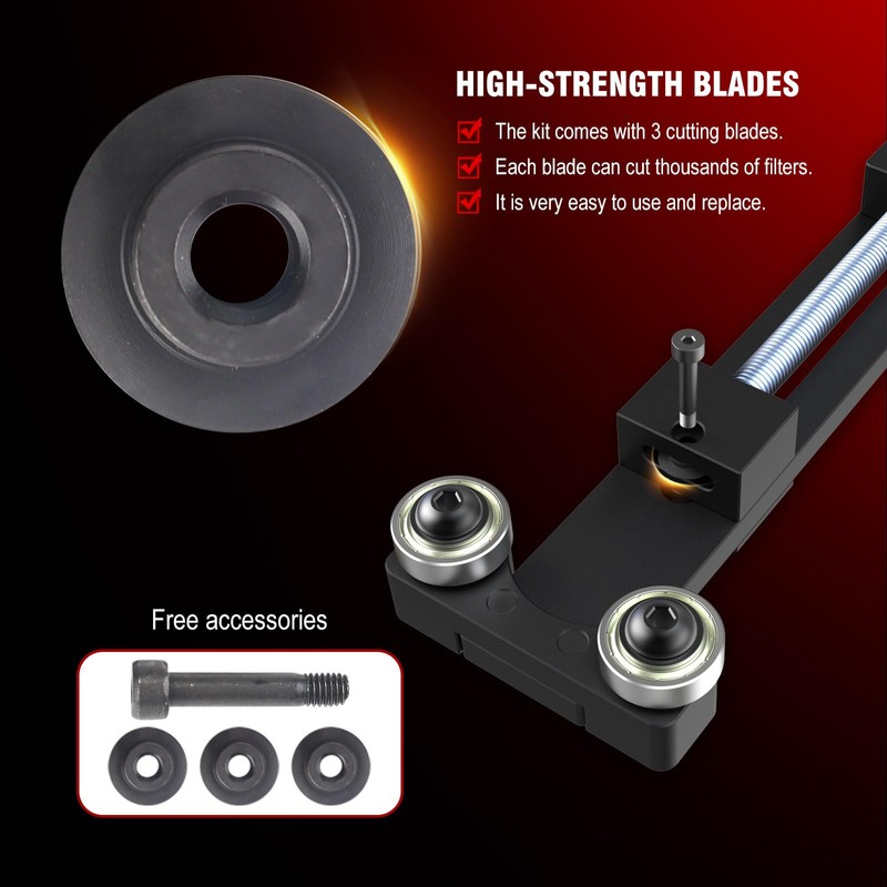3mirrors Oil Filter Cutter Oil Filter Cutting tool with 3