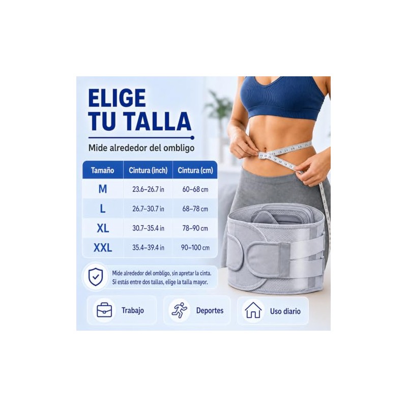 Ajustable Cinturn de Soporte Lumbar
