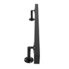 DYNAMI 3FT Black Stainless Steel Handrail,Wall Mounted Flat Rectangle Staircase