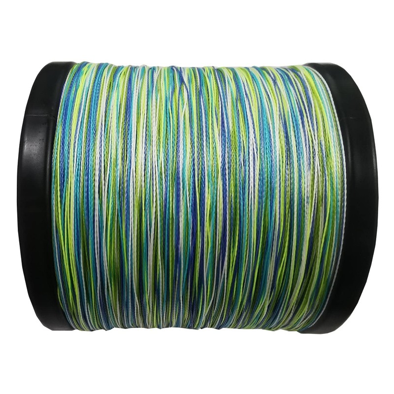 Reaction Tackle Braided Fishing Line Camo Aqua 30LB 1000yd
