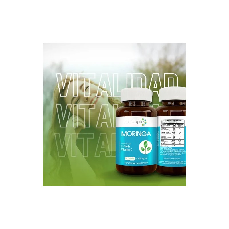 Suplemento Alimenticio Vitam. C Moringa Té Verde Biosuple