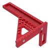 3D Multi-Angle Measuring Ruler, Aluminum Alloy Woodworking Square Protractor, Miter