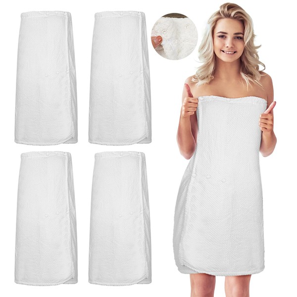 Tigeen 4 Pcs Spa Wrap Towel Wrap for Women Spa