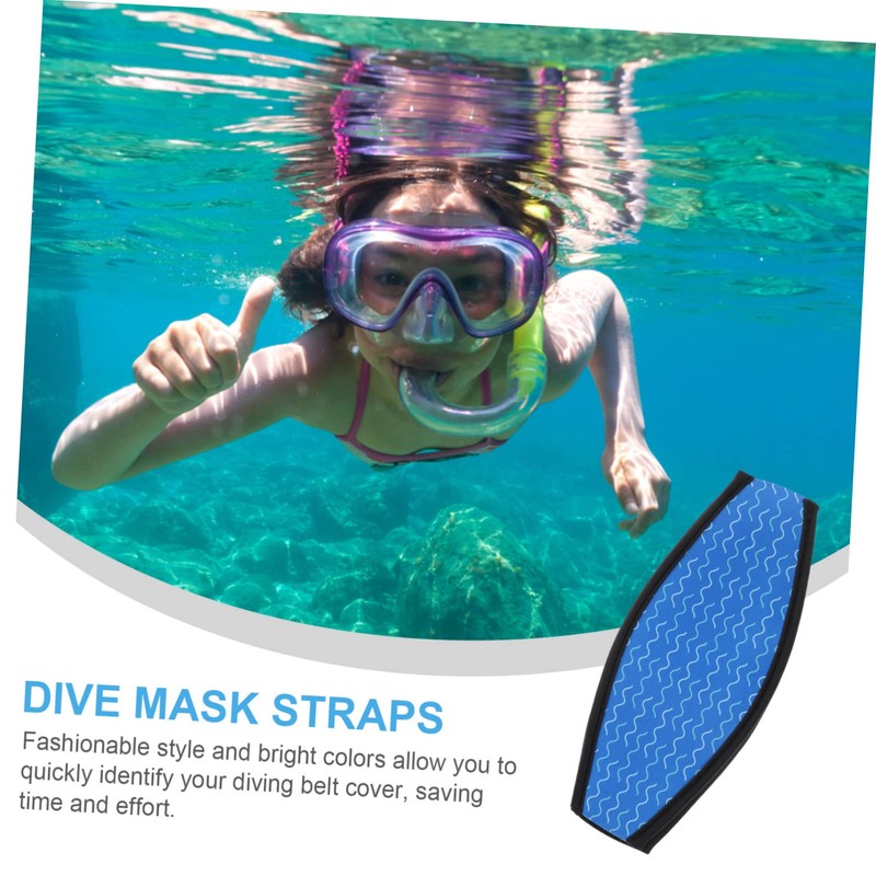 BESPORTBLE 3pcs Neoprene Diving Mask Strap Sleeve Lightweight Portable Cover