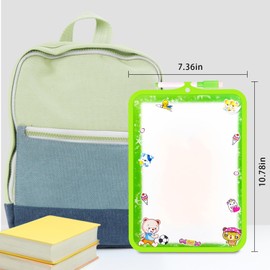 Whiteboard Small, Mini Dry Memo Board, Double-Sided White Board with 1 Wipe Clean Pen, Portable Whiteboard for Children, Students, Classroom, School Supplies, Learning Writing, 26 x 19 cm